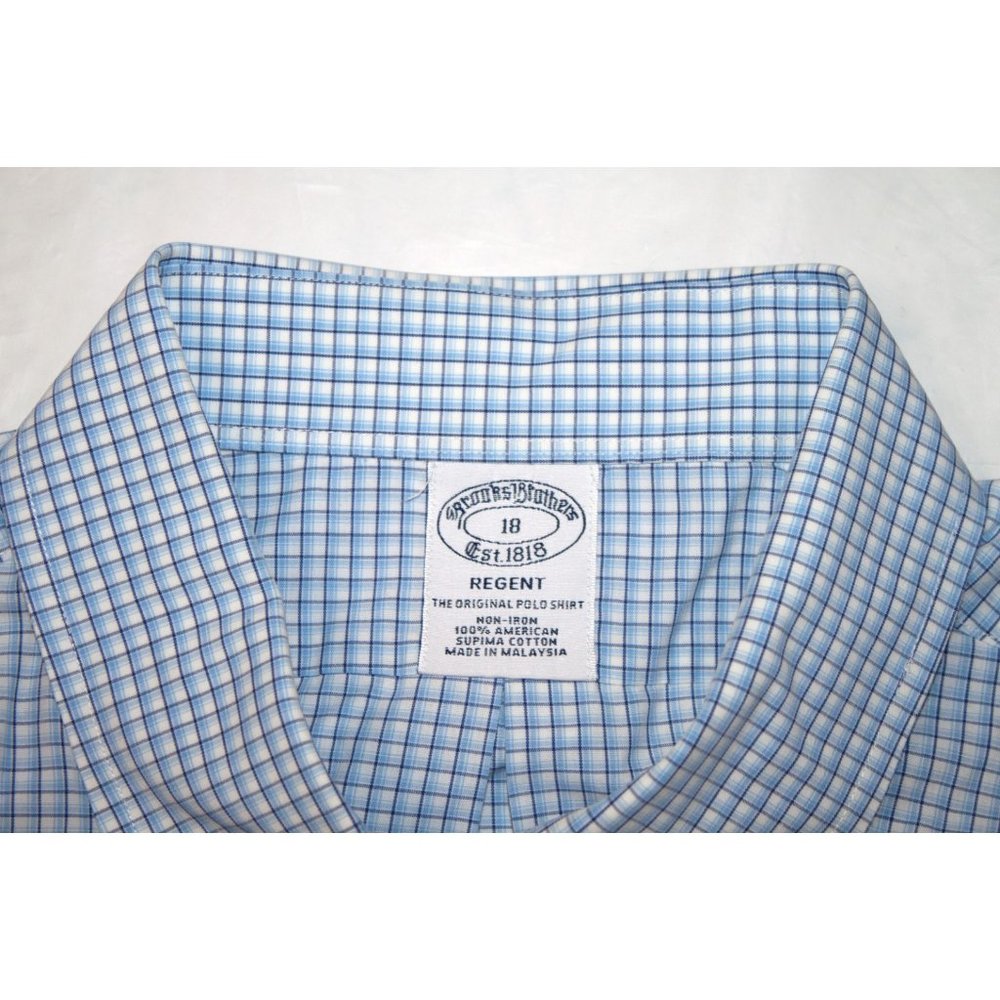 Brooks Brothers 1818 Regent Mens Short Sleeve Butt - Picture 5 of 5